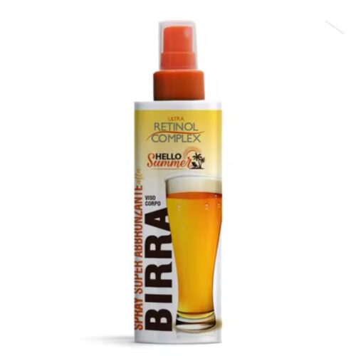 Super Tanning Spray de Cerveza Bronceado Intense Hello Summer Ultra Retinol Complex