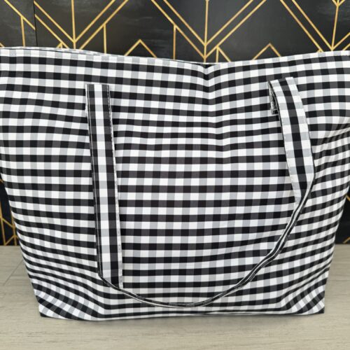 BOLSO VICHY MAXI – Tu aliado multiusos para primavera-verano negro